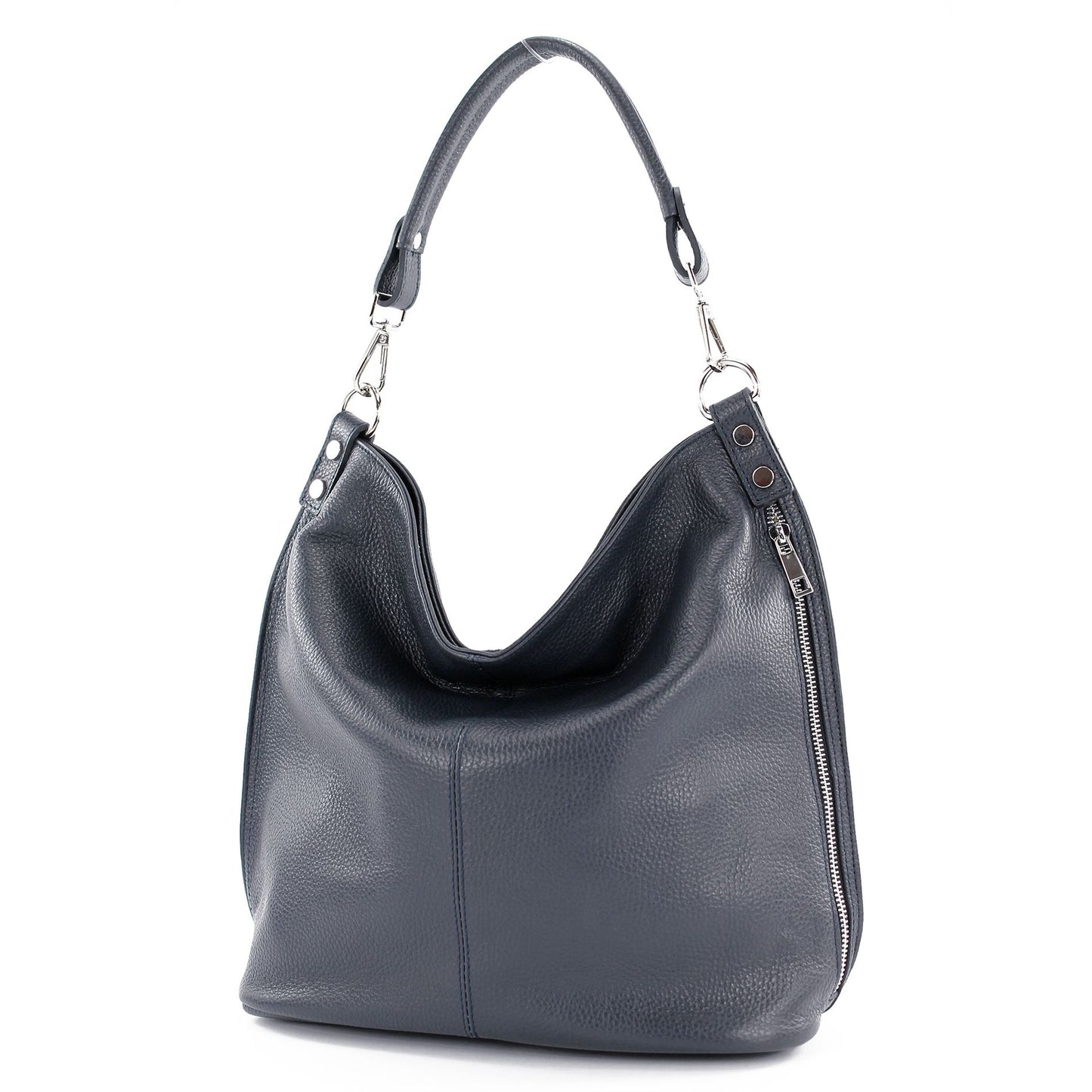 modamoda de - T177 - ital. Damen Schultertasche aus Leder