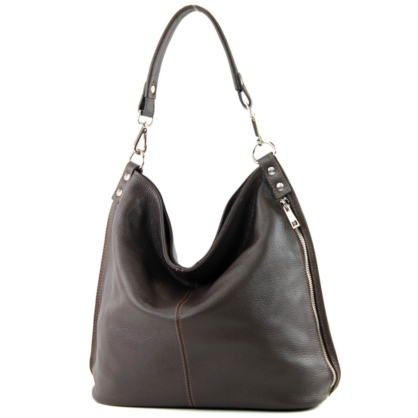 modamoda de - T177 - ital. Damen Schultertasche aus Leder