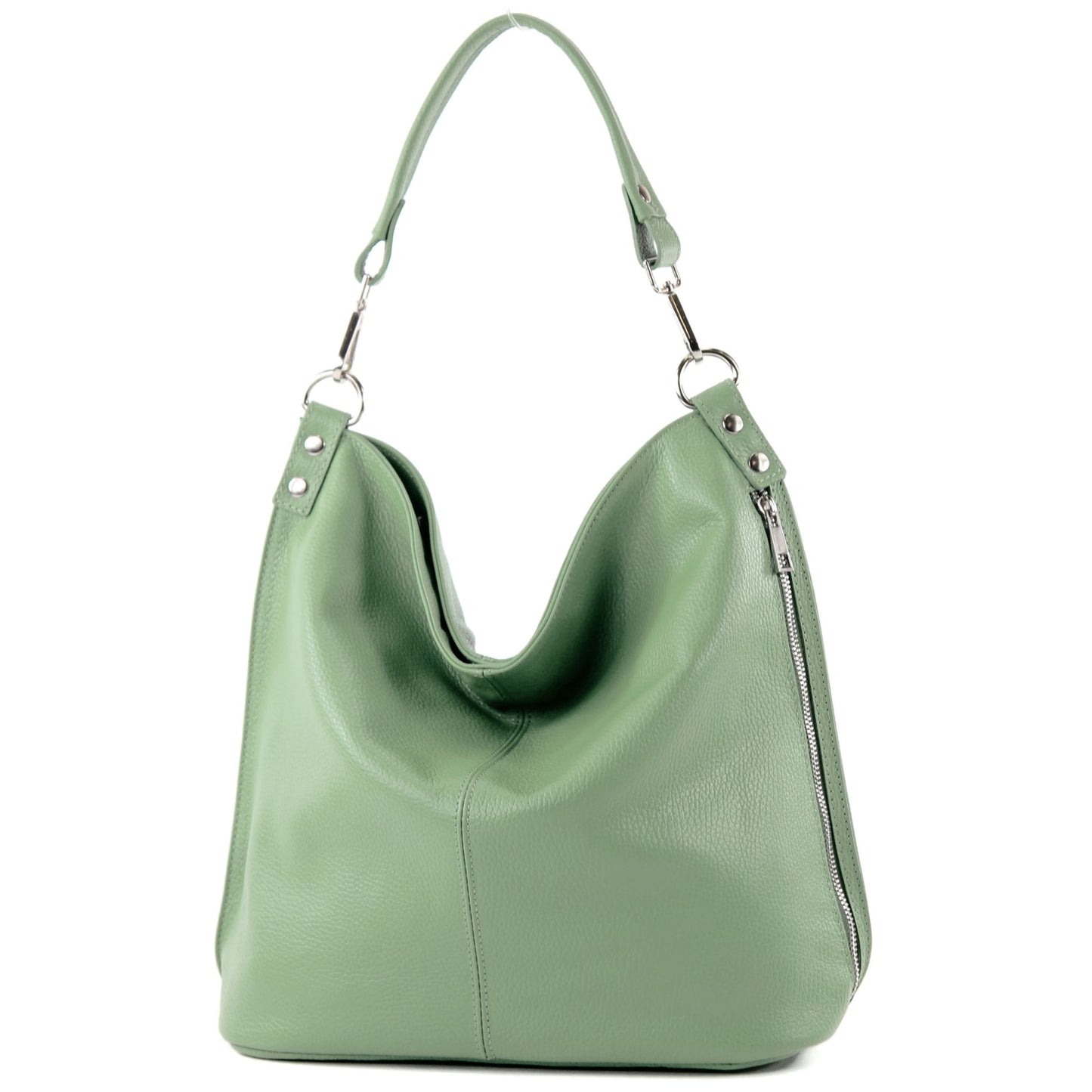 modamoda de - T177 - ital. Damen Schultertasche aus Leder