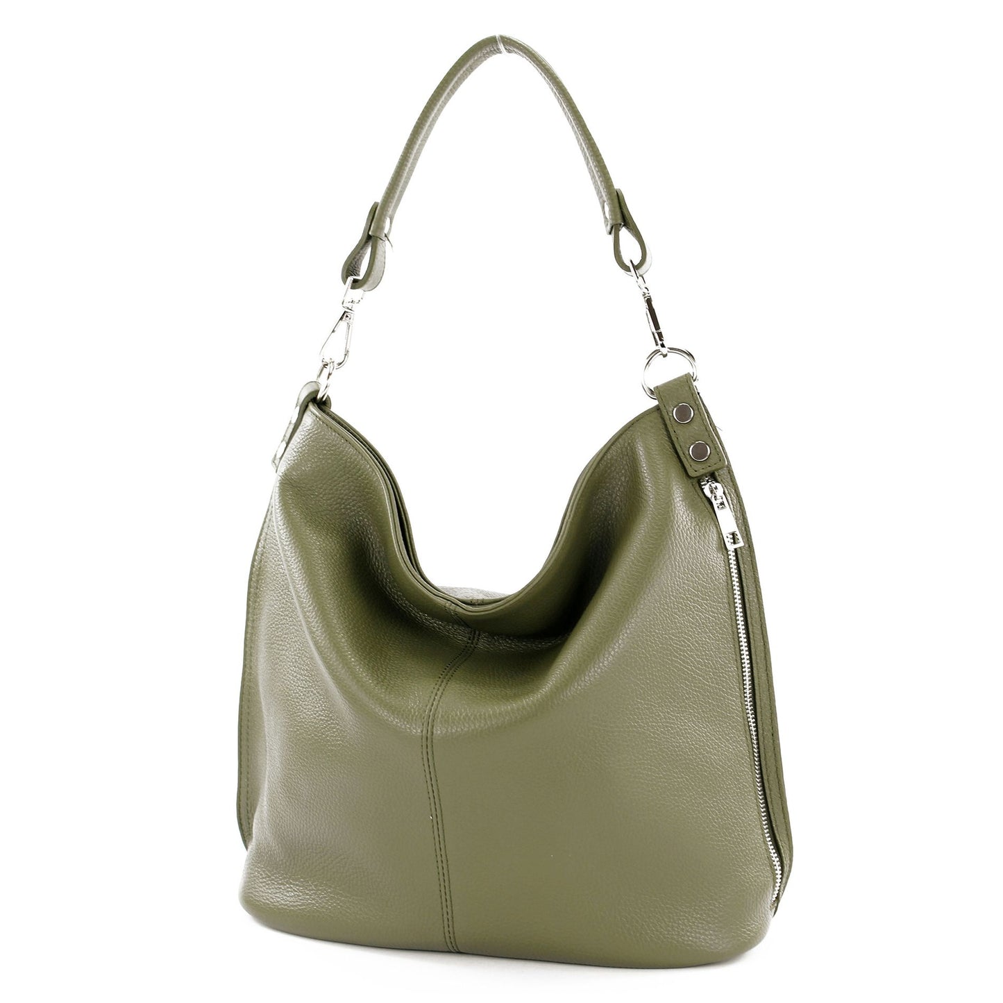 modamoda de - T177 - ital. Damen Schultertasche aus Leder