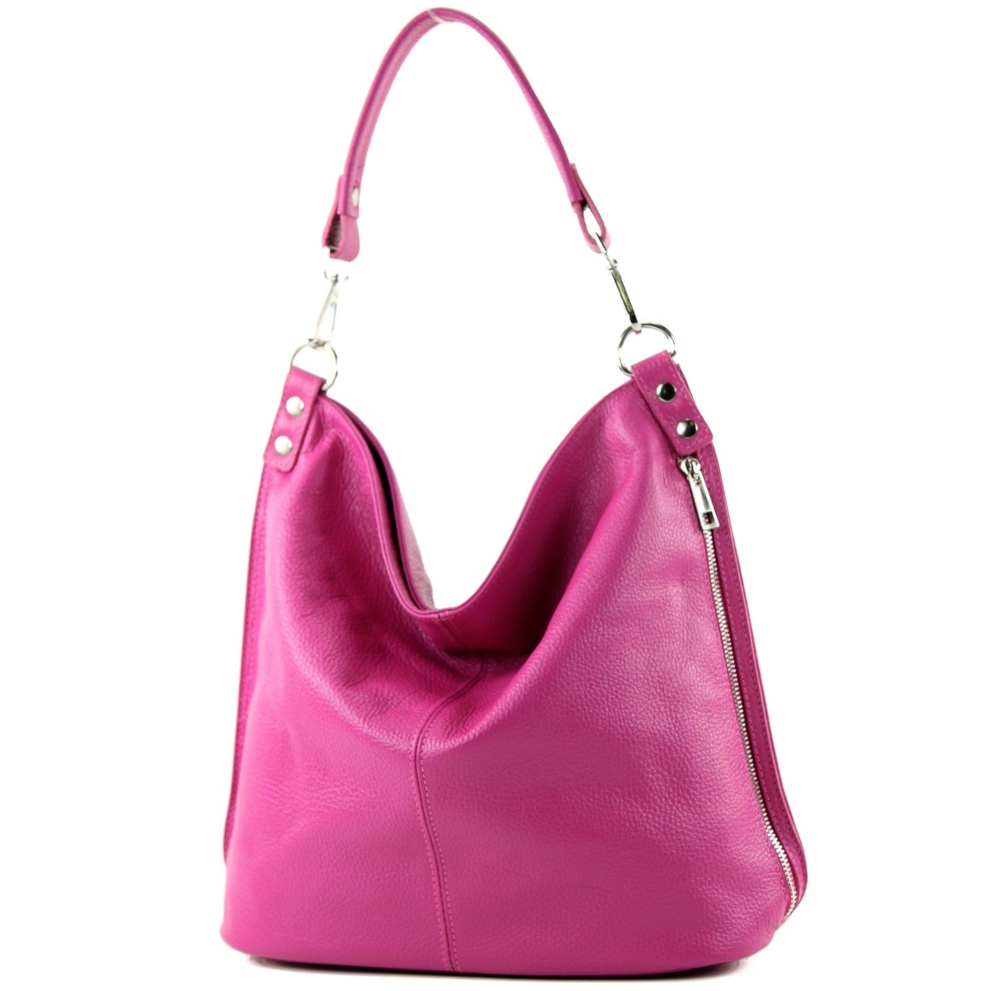 modamoda de - T177 - ital. Damen Schultertasche aus Leder