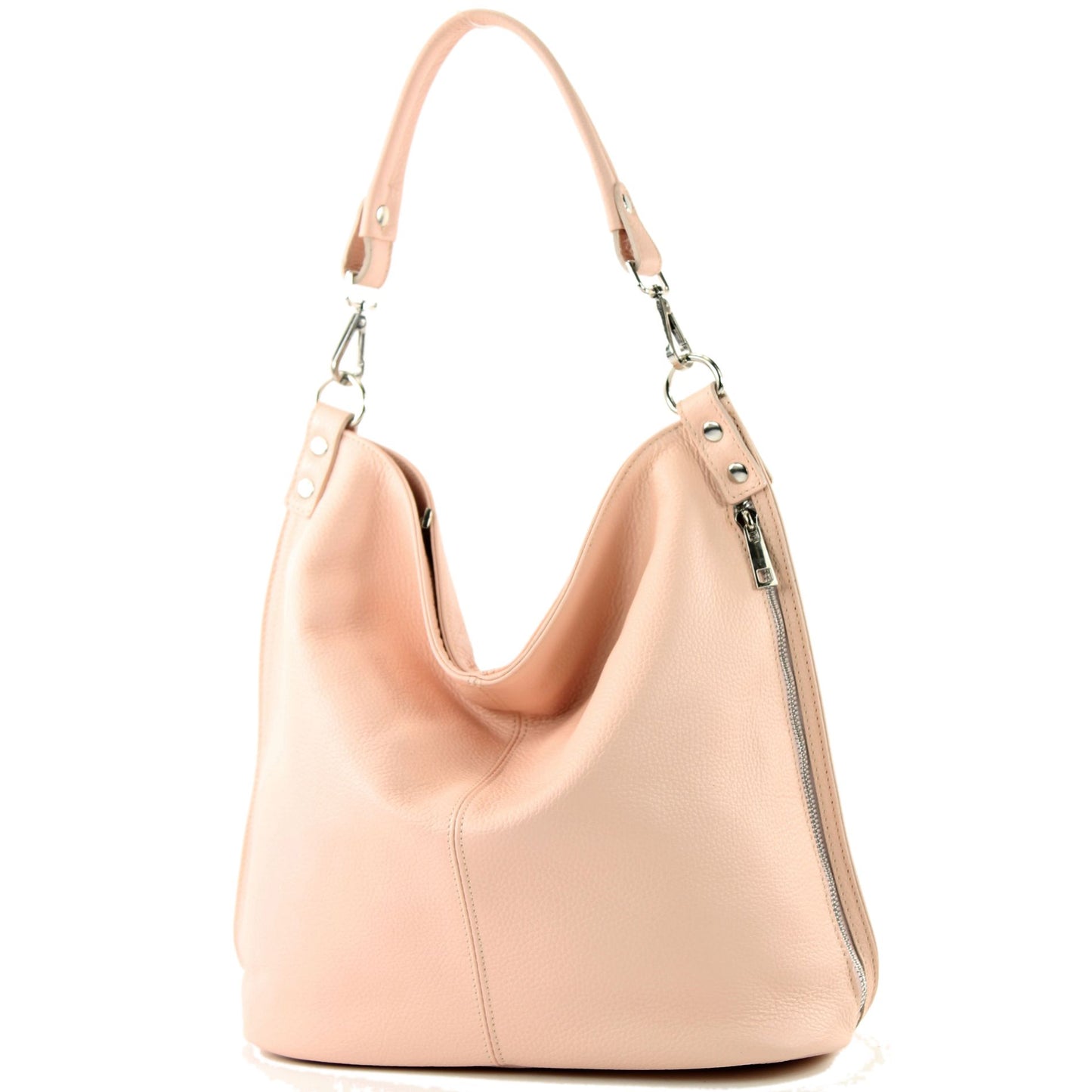 modamoda de - T177 - ital. Damen Schultertasche aus Leder