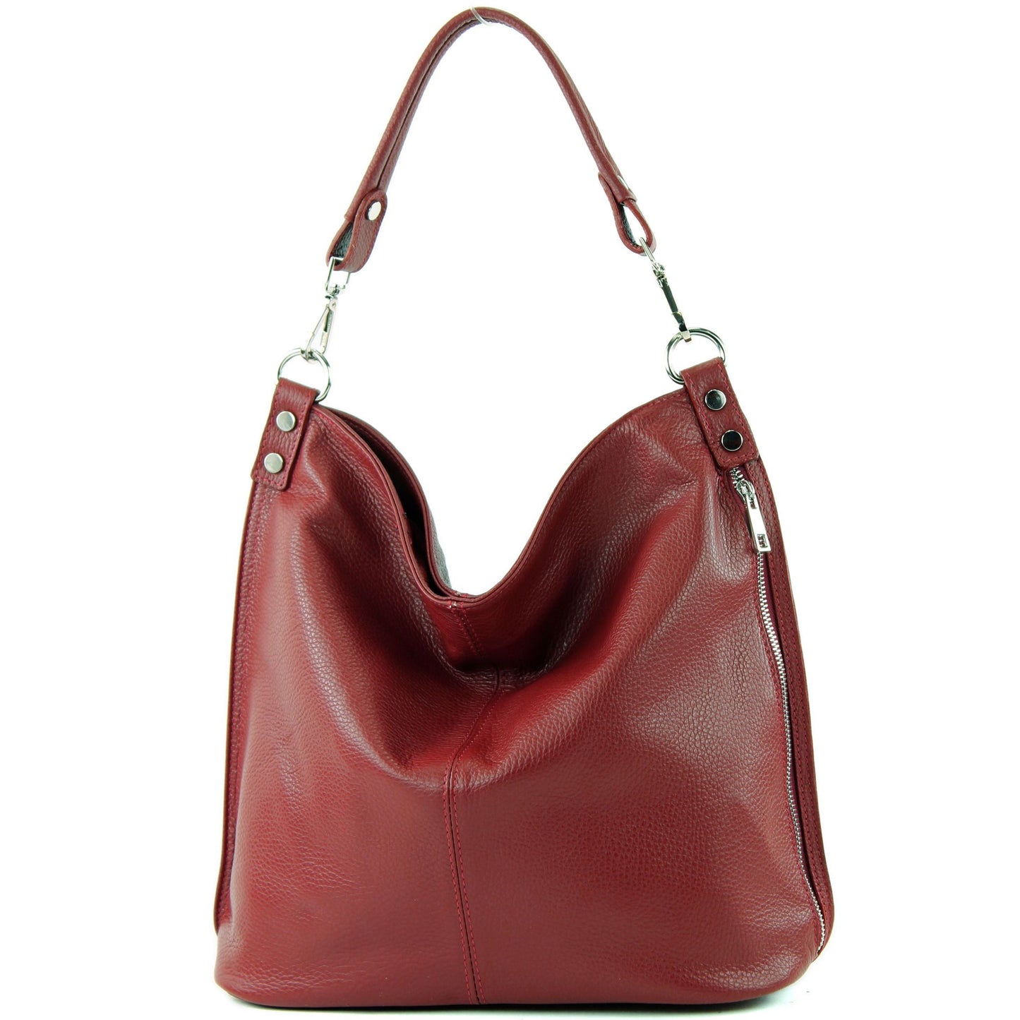 modamoda de - T177 - ital. Damen Schultertasche aus Leder