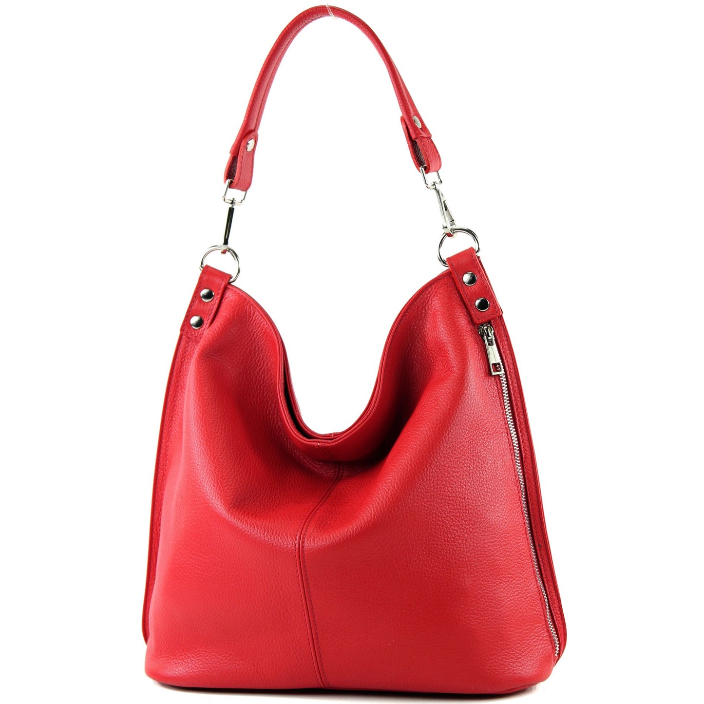 modamoda de - T177 - ital. Damen Schultertasche aus Leder