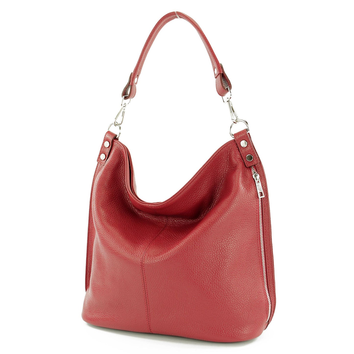 modamoda de - T177 - ital. Damen Schultertasche aus Leder