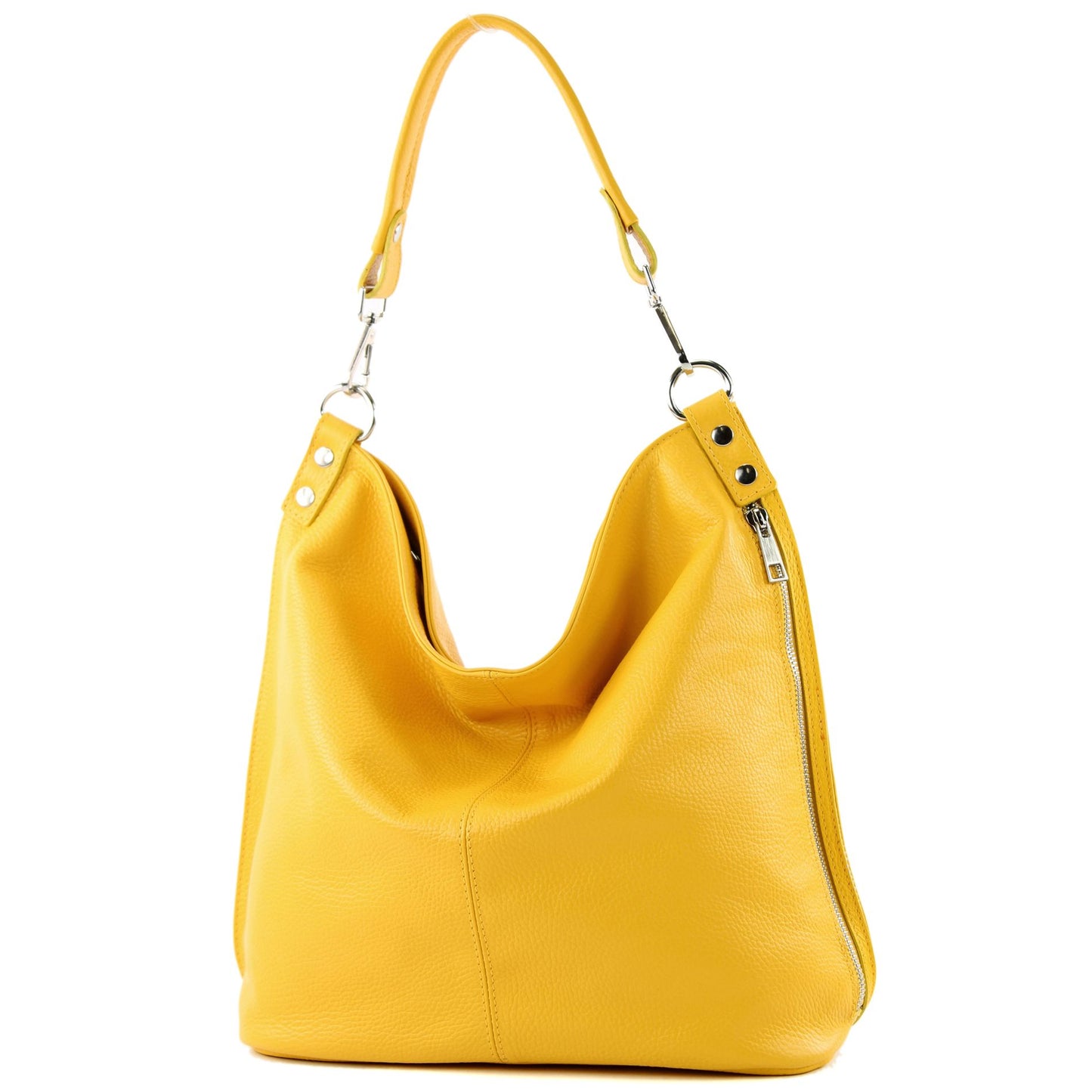modamoda de - T177 - ital. Damen Schultertasche aus Leder