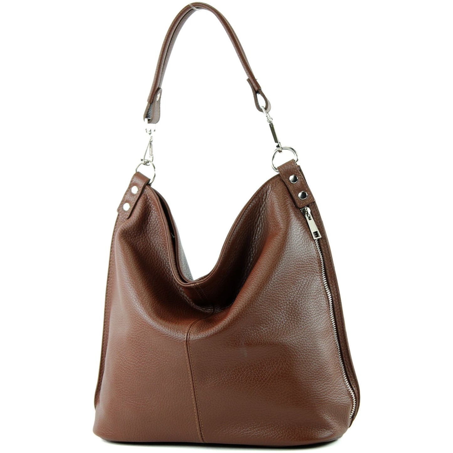 modamoda de - T177 - ital. Damen Schultertasche aus Leder