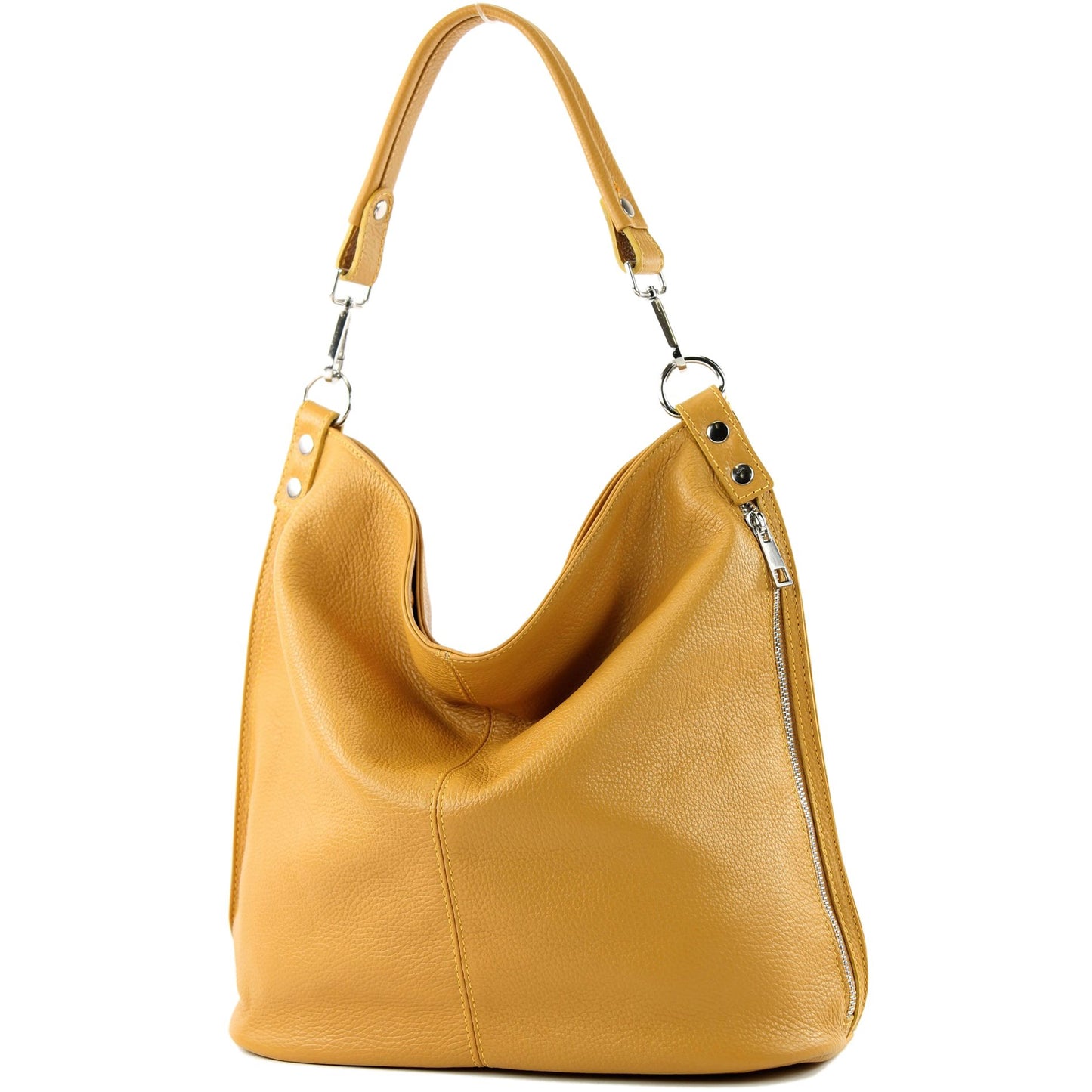 modamoda de - T177 - ital. Damen Schultertasche aus Leder
