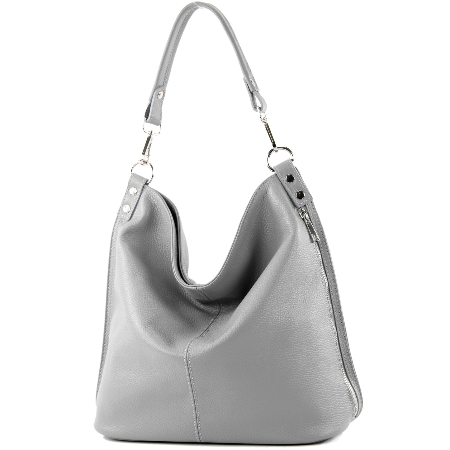 modamoda de - T177 - ital. Damen Schultertasche aus Leder