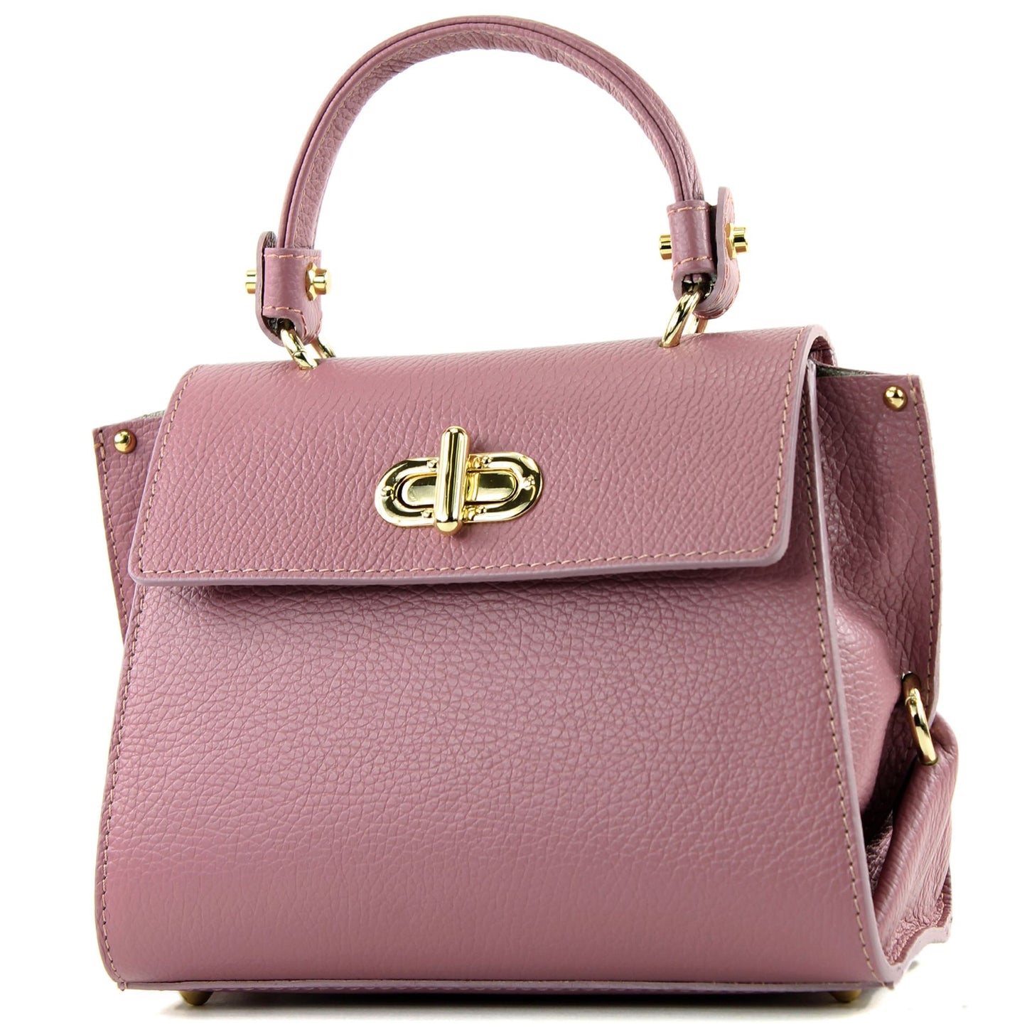 modamoda de - T182 - ital. Damen Henkeltasche Klein Leder