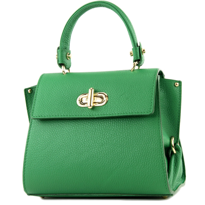 modamoda de - T182 - ital. Damen Henkeltasche Klein Leder