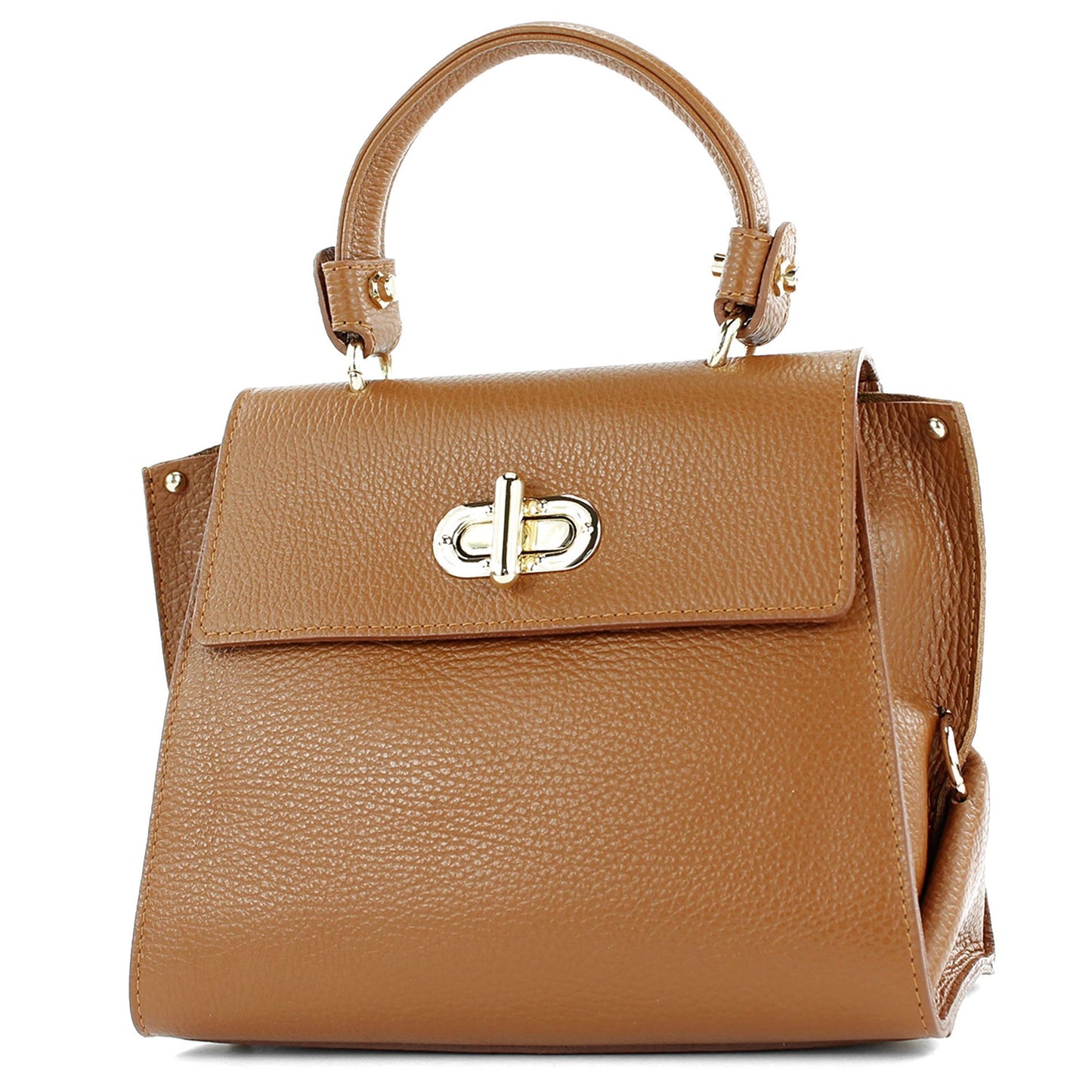 modamoda de - T182 - ital. Damen Henkeltasche Klein Leder