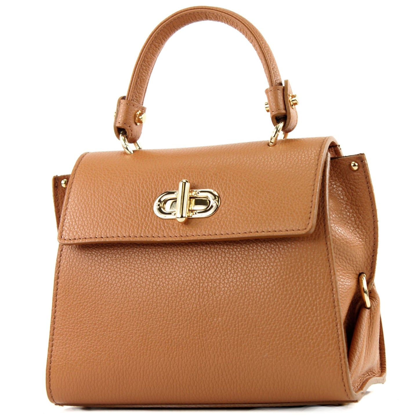 modamoda de - T182 - ital. Damen Henkeltasche Klein Leder