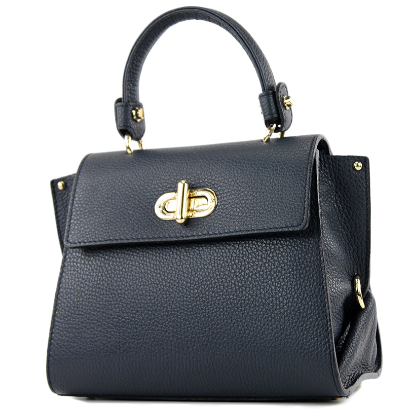 modamoda de - T182 - ital. Damen Henkeltasche Klein Leder