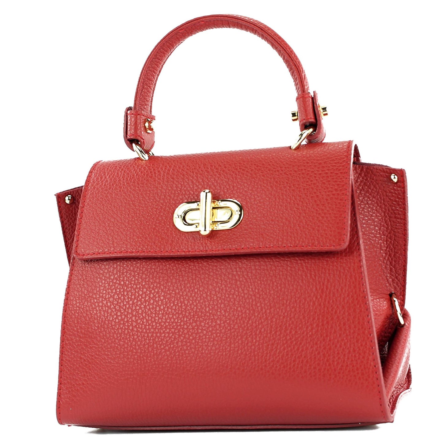 modamoda de - T182 - ital. Damen Henkeltasche Klein Leder