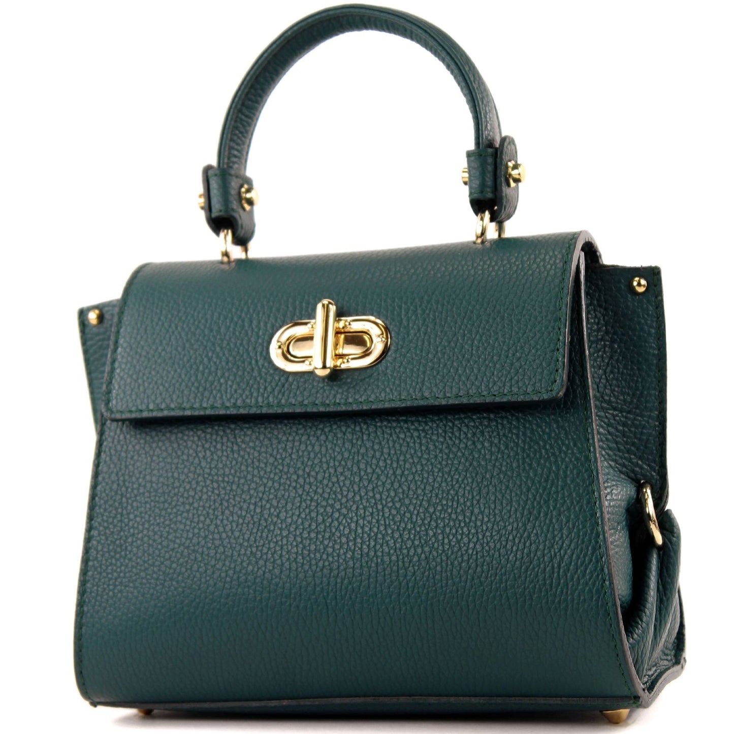modamoda de - T182 - ital. Damen Henkeltasche Klein Leder