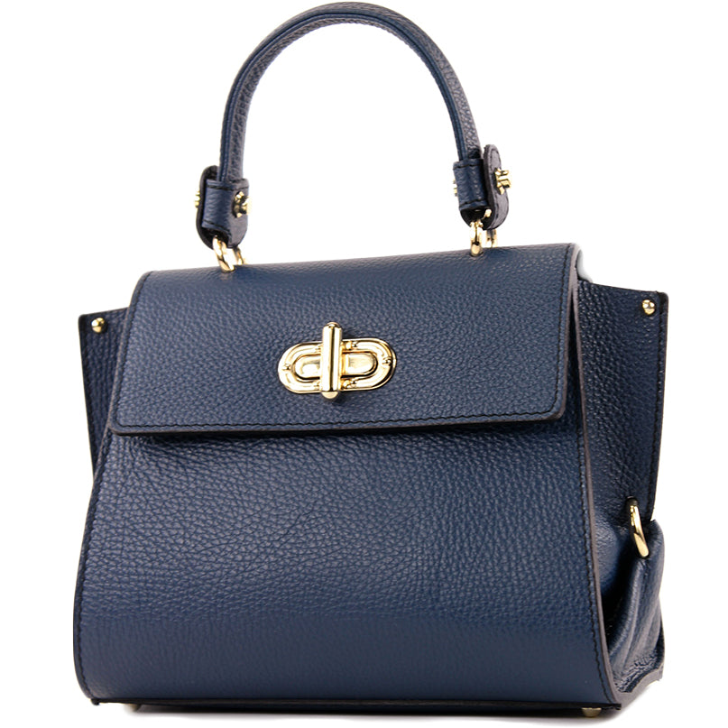 modamoda de - T182 - ital. Damen Henkeltasche Klein Leder