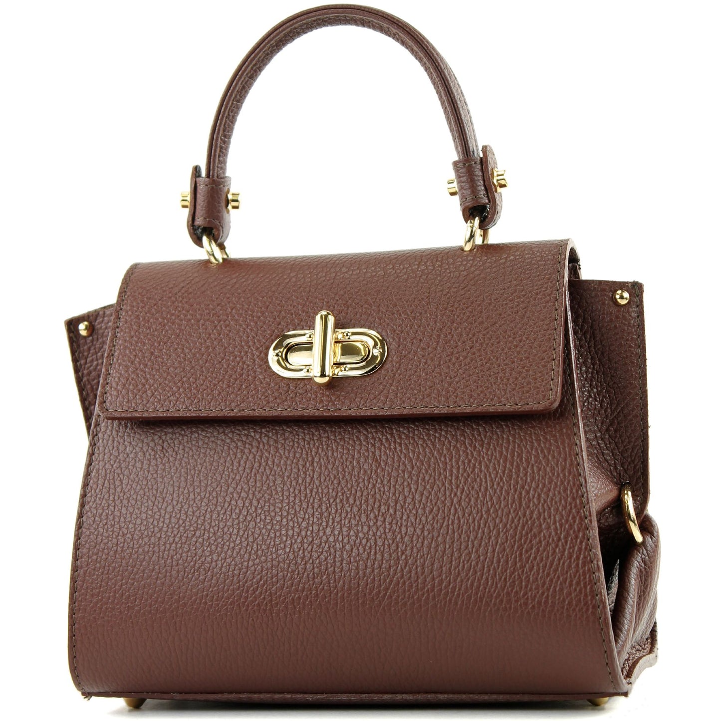 modamoda de - T182 - ital. Damen Henkeltasche Klein Leder