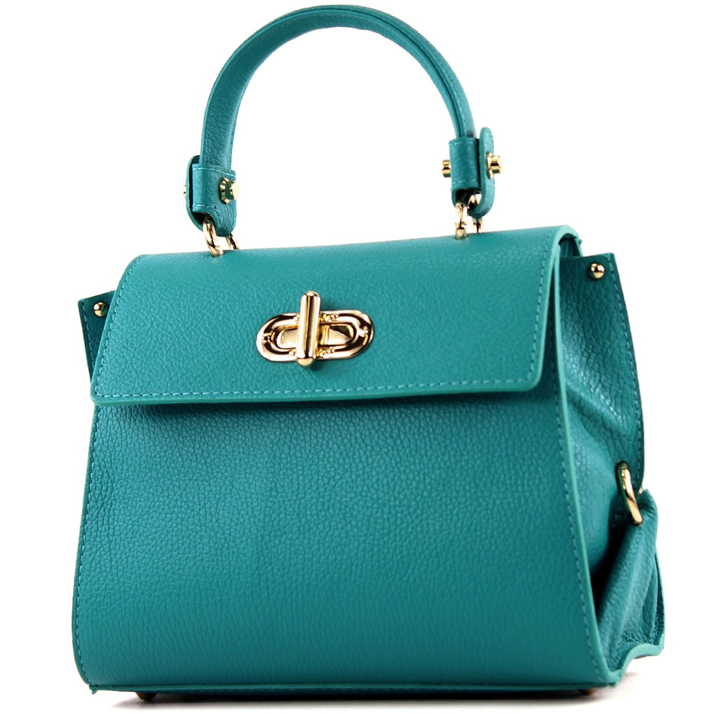 modamoda de - T182 - ital. Damen Henkeltasche Klein Leder