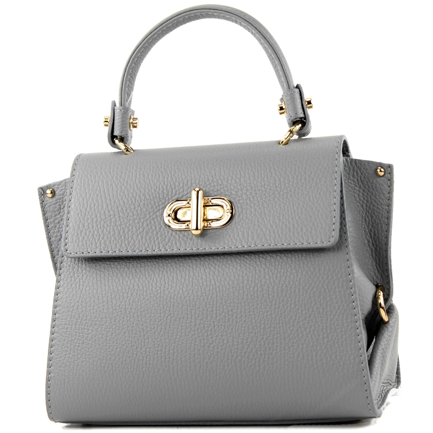 modamoda de - T182 - ital. Damen Henkeltasche Klein Leder