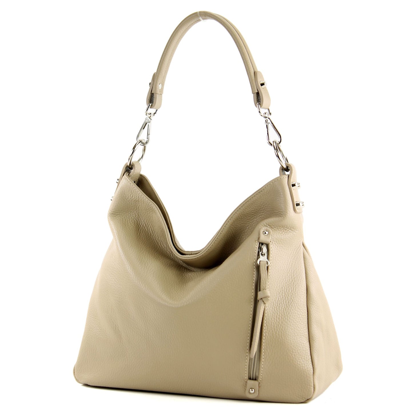 modamoda de T183 Damen Schultertasche Handtasche Tragetasche Echtleder Groß handmade in Italy