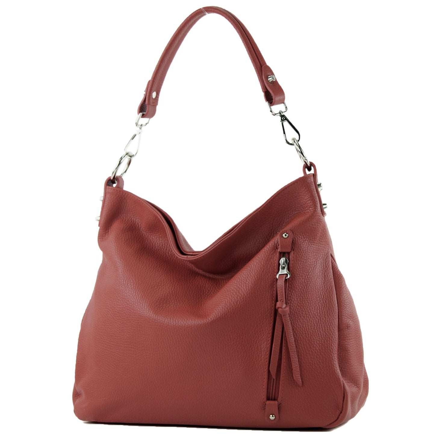 modamoda de T183 Damen Schultertasche Handtasche Tragetasche Echtleder Groß handmade in Italy