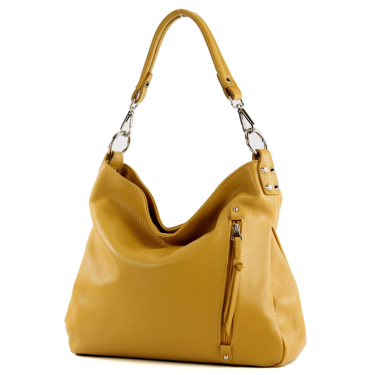 modamoda de T183 Damen Schultertasche Handtasche Tragetasche Echtleder Groß handmade in Italy