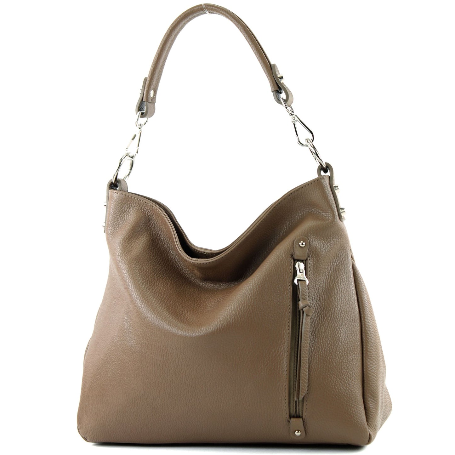 modamoda de T183 Damen Schultertasche Handtasche Tragetasche Echtleder Groß handmade in Italy