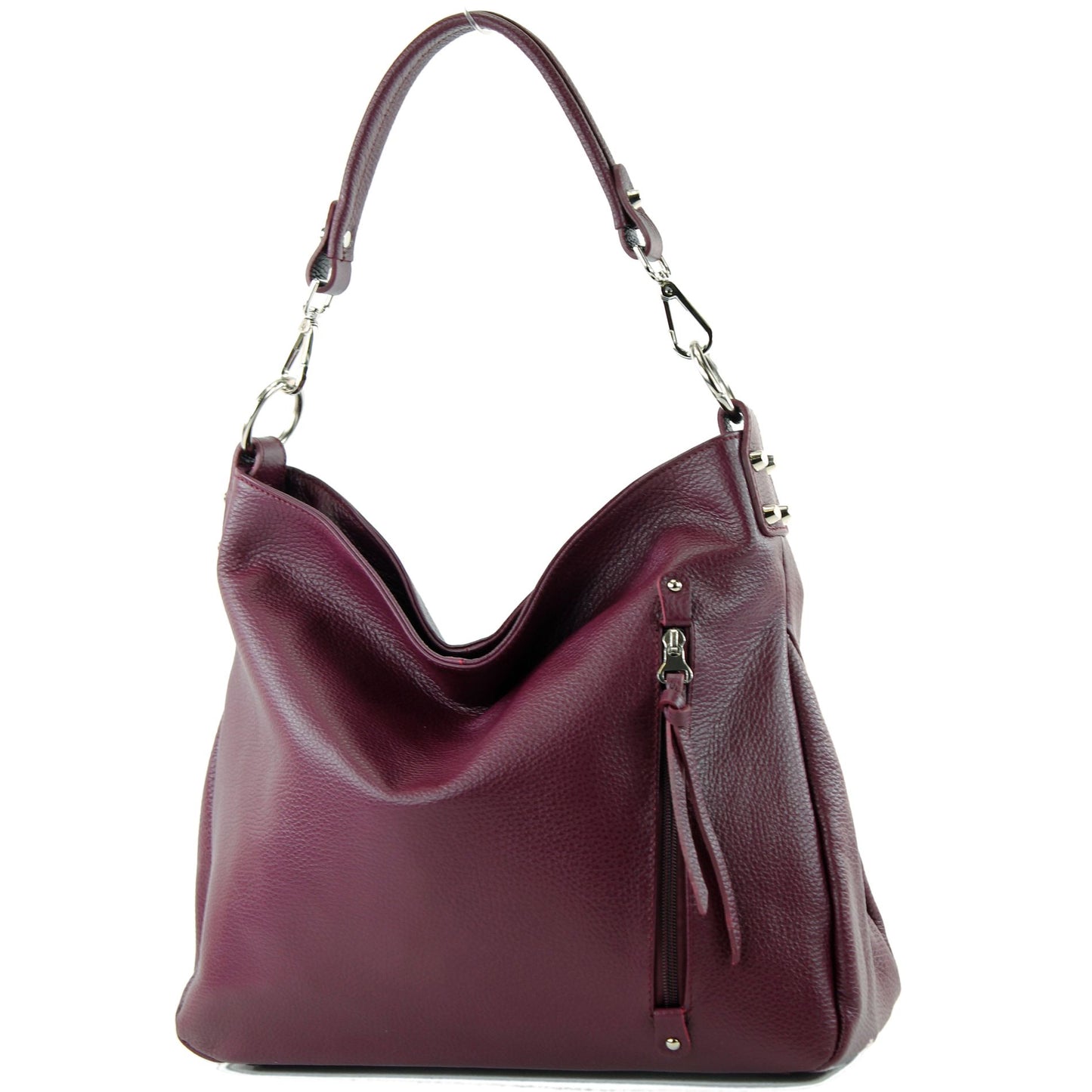 modamoda de T183 Damen Schultertasche Handtasche Tragetasche Echtleder Groß handmade in Italy