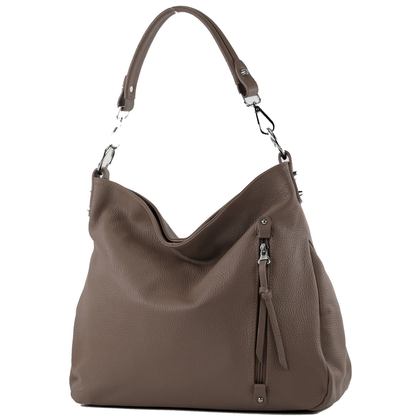 modamoda de T183 Damen Schultertasche Handtasche Tragetasche Echtleder Groß handmade in Italy