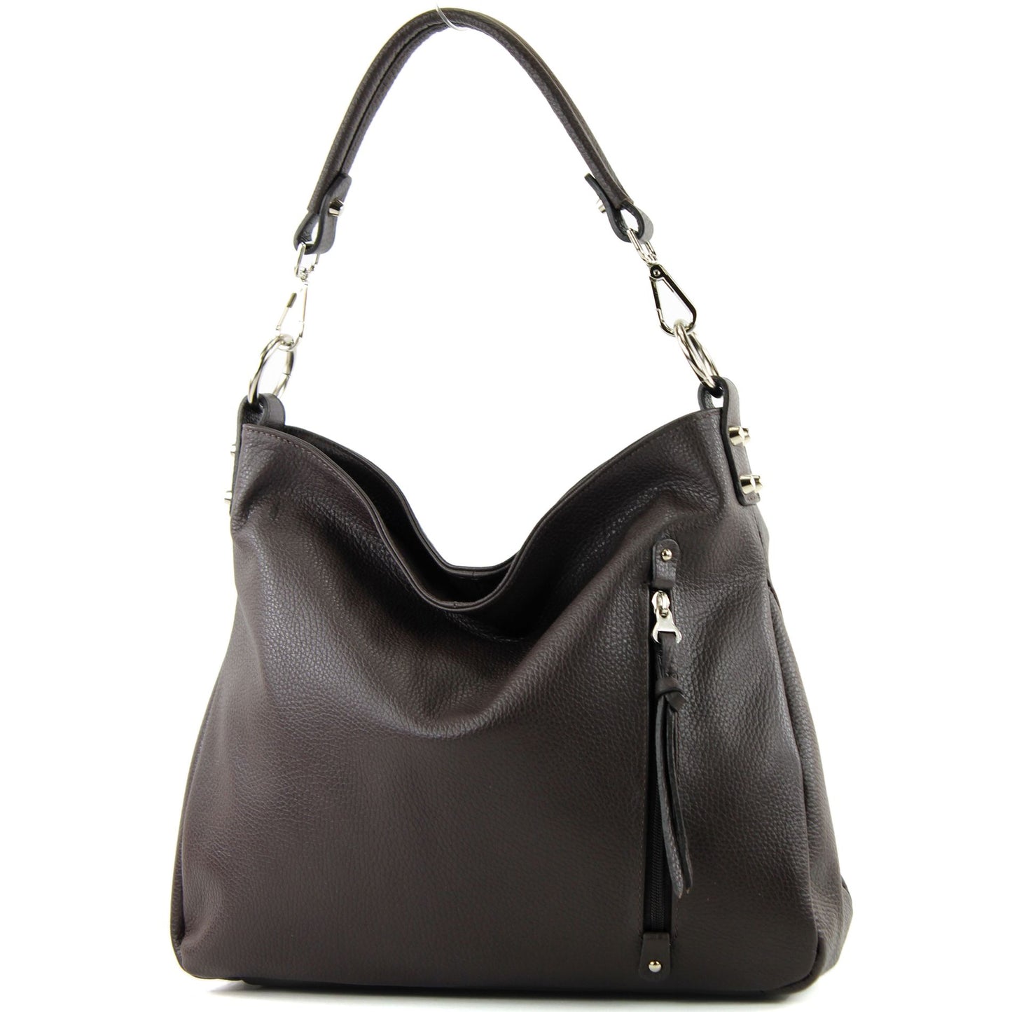 modamoda de T183 Damen Schultertasche Handtasche Tragetasche Echtleder Groß handmade in Italy