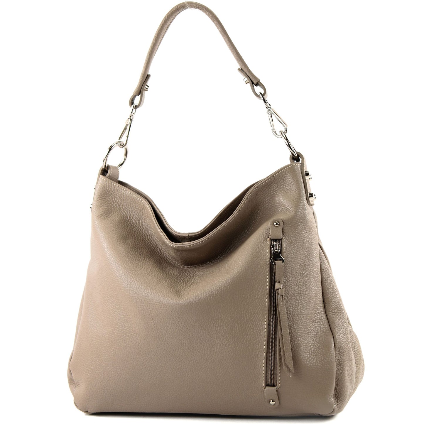 modamoda de T183 Damen Schultertasche Handtasche Tragetasche Echtleder Groß handmade in Italy