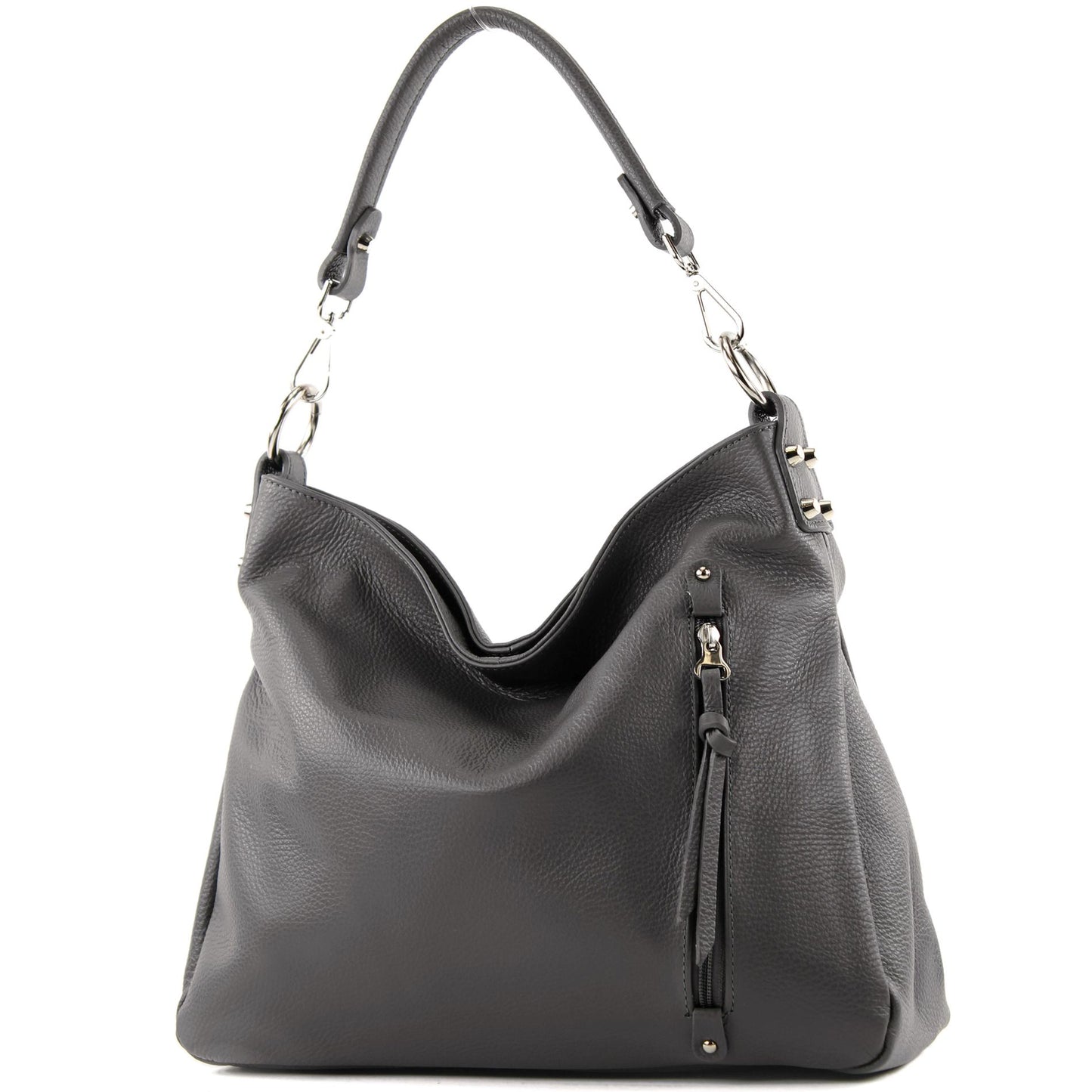 modamoda de T183 Damen Schultertasche Handtasche Tragetasche Echtleder Groß handmade in Italy