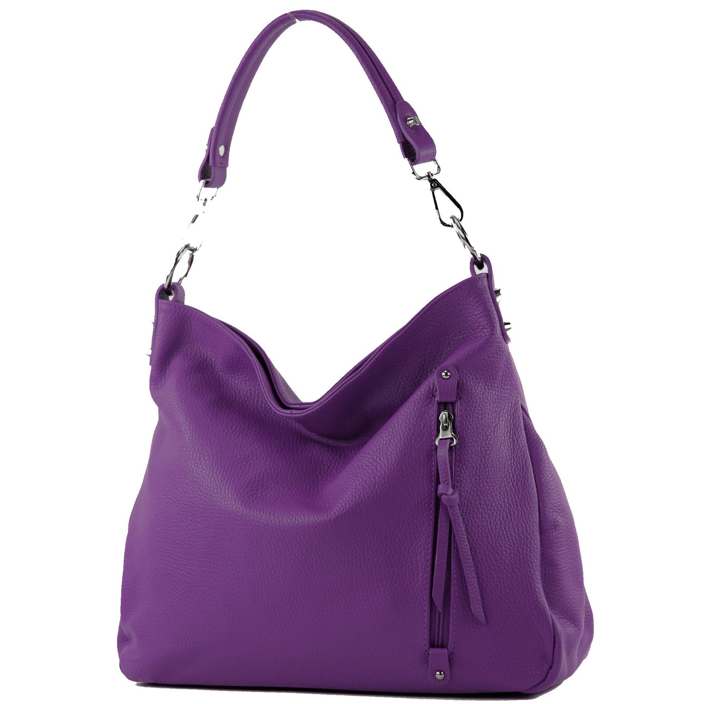 modamoda de T183 Damen Schultertasche Handtasche Tragetasche Echtleder Groß handmade in Italy