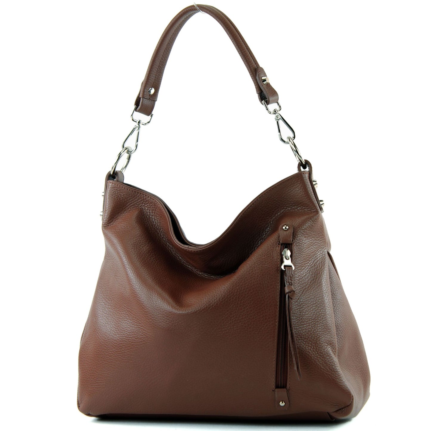 modamoda de T183 Damen Schultertasche Handtasche Tragetasche Echtleder Groß handmade in Italy