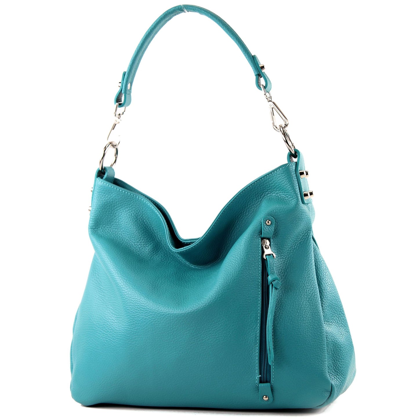 modamoda de T183 Damen Schultertasche Handtasche Tragetasche Echtleder Groß handmade in Italy