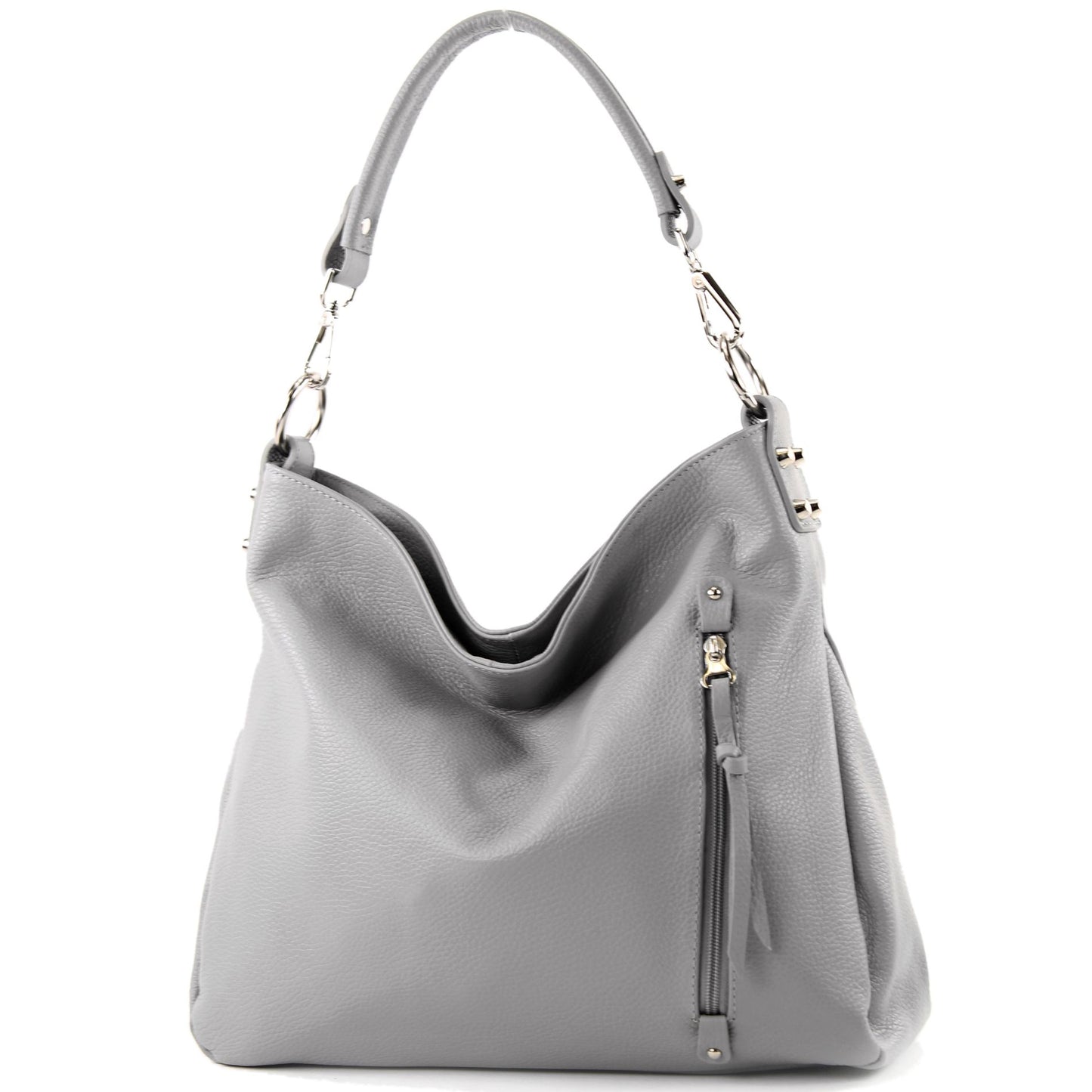 modamoda de T183 Damen Schultertasche Handtasche Tragetasche Echtleder Groß handmade in Italy