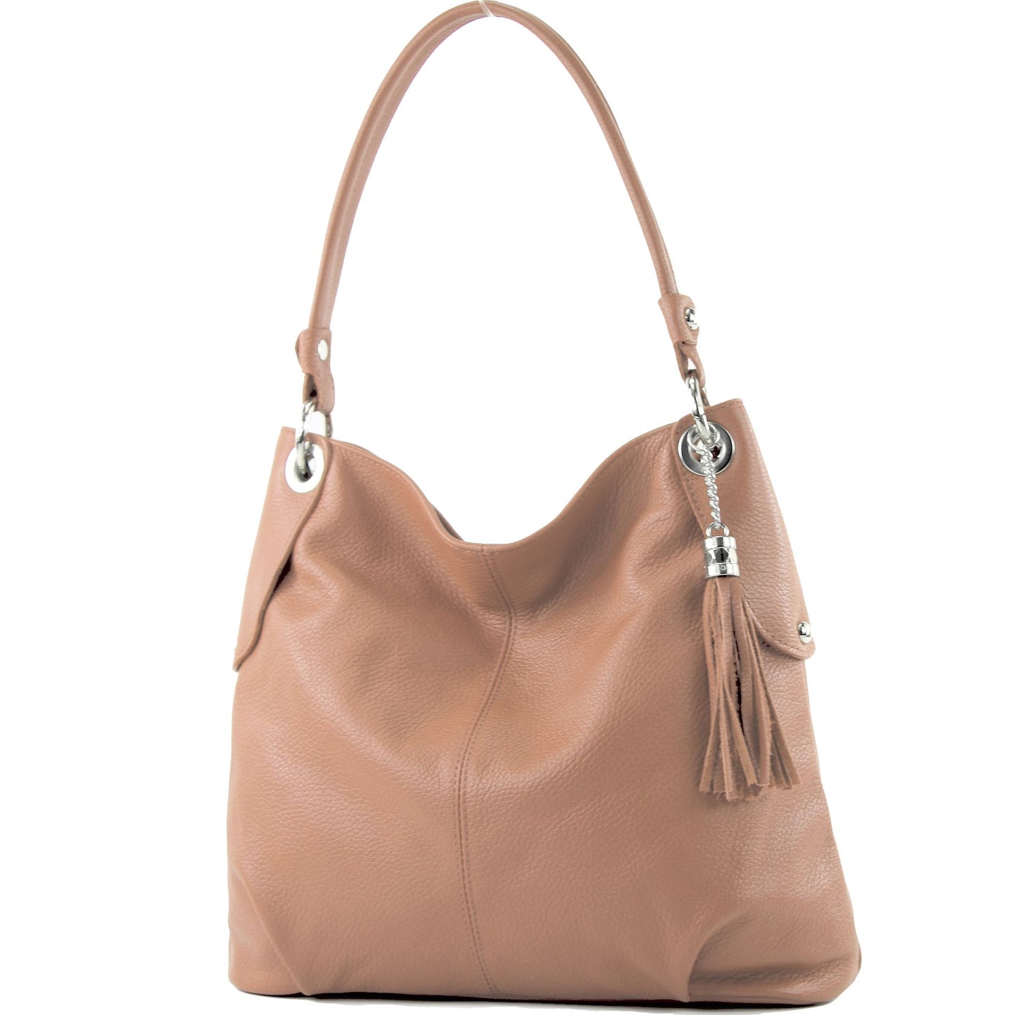 modamoda de T185 Damen Leder Schultertasche Handtasche handmade in Italy