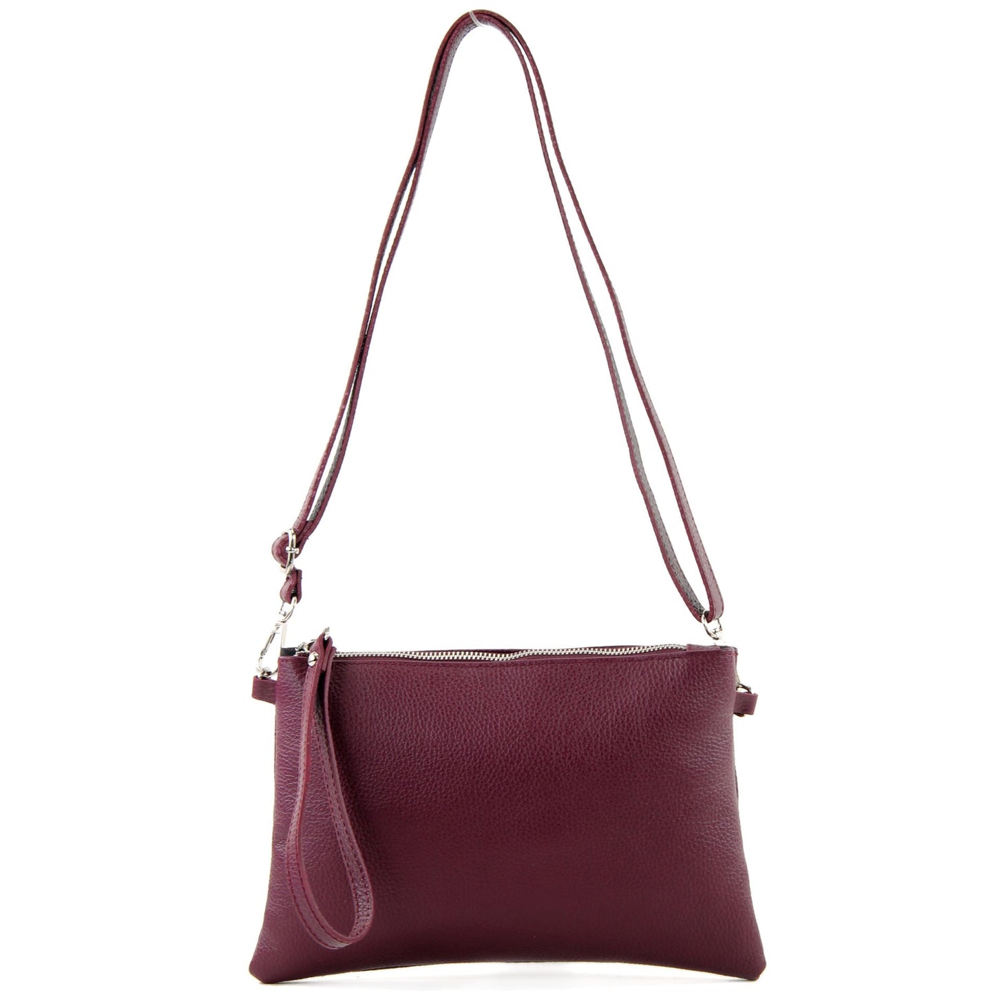 modamoda de T186 Damen Leder Clutch Umhängetasche Abendtasche handmade in Italy