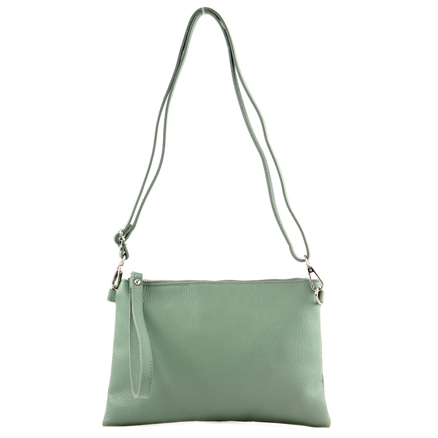 modamoda de T186 Damen Leder Clutch Umhängetasche Abendtasche handmade in Italy