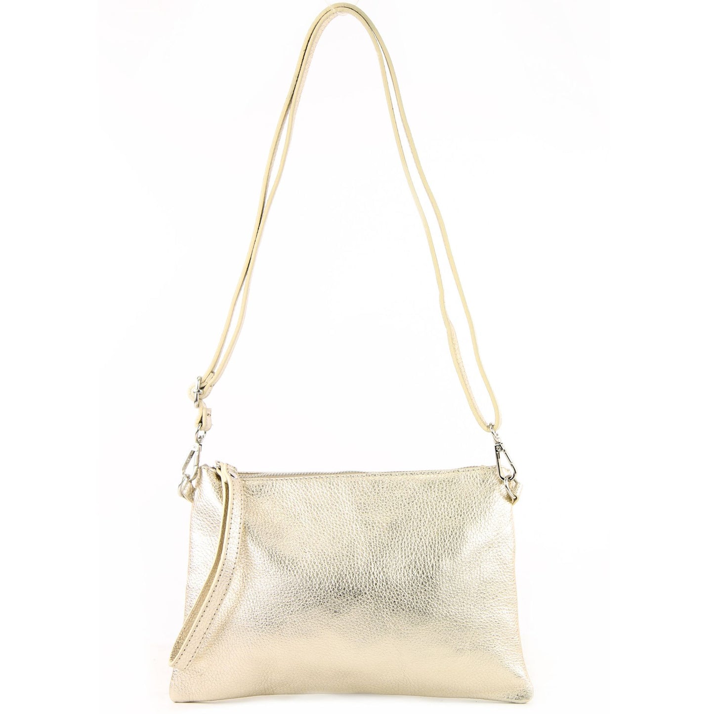 modamoda de T186 Damen Leder Clutch Umhängetasche Abendtasche handmade in Italy