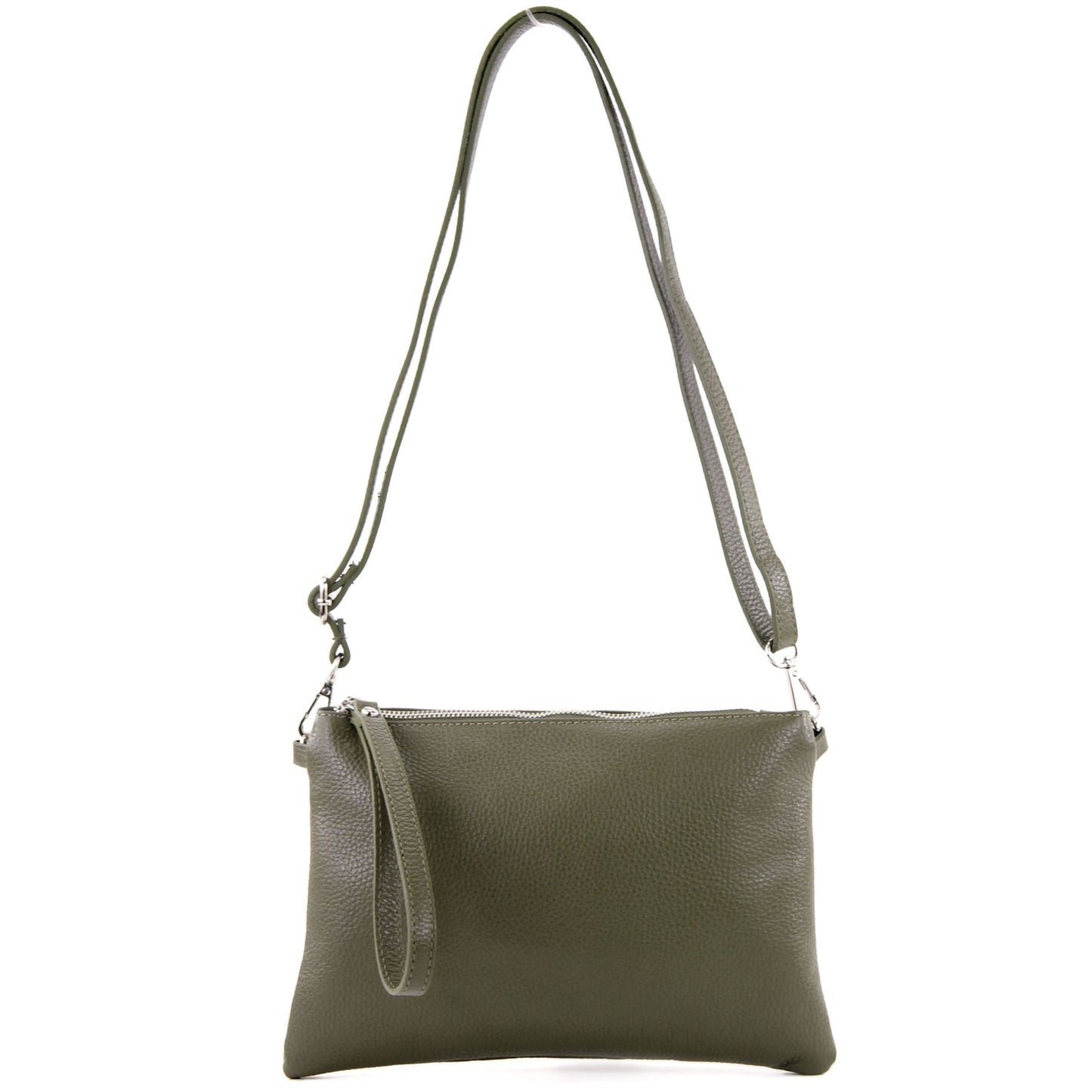 modamoda de T186 Damen Leder Clutch Umhängetasche Abendtasche handmade in Italy