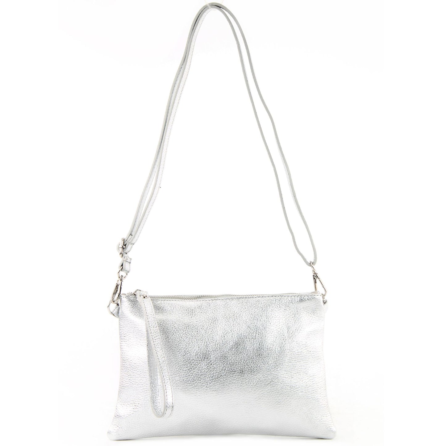 modamoda de T186 Damen Leder Clutch Umhängetasche Abendtasche handmade in Italy
