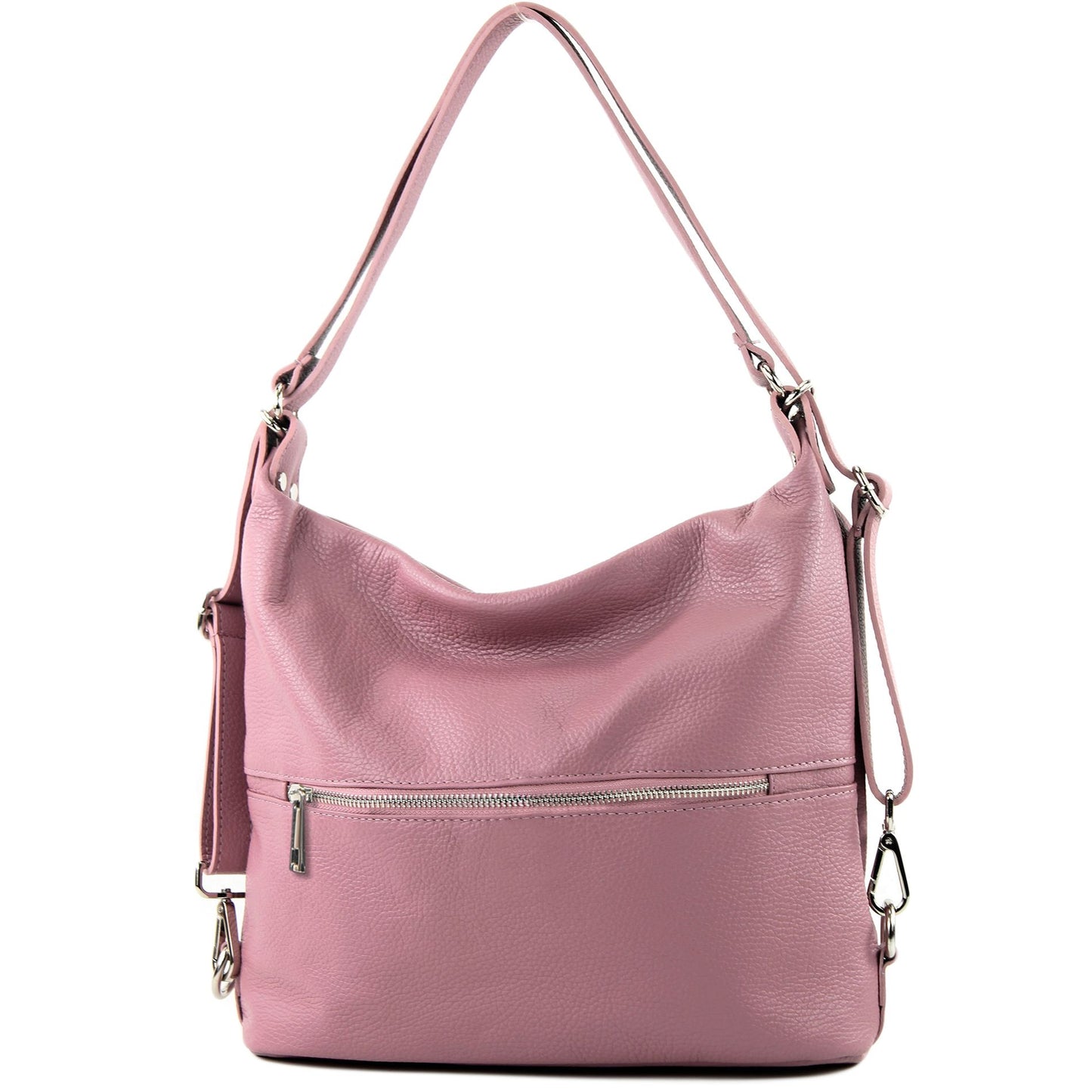 modamoda de T189 Damen Leder Rucksack Damentasche 2in1 handmade in Italy