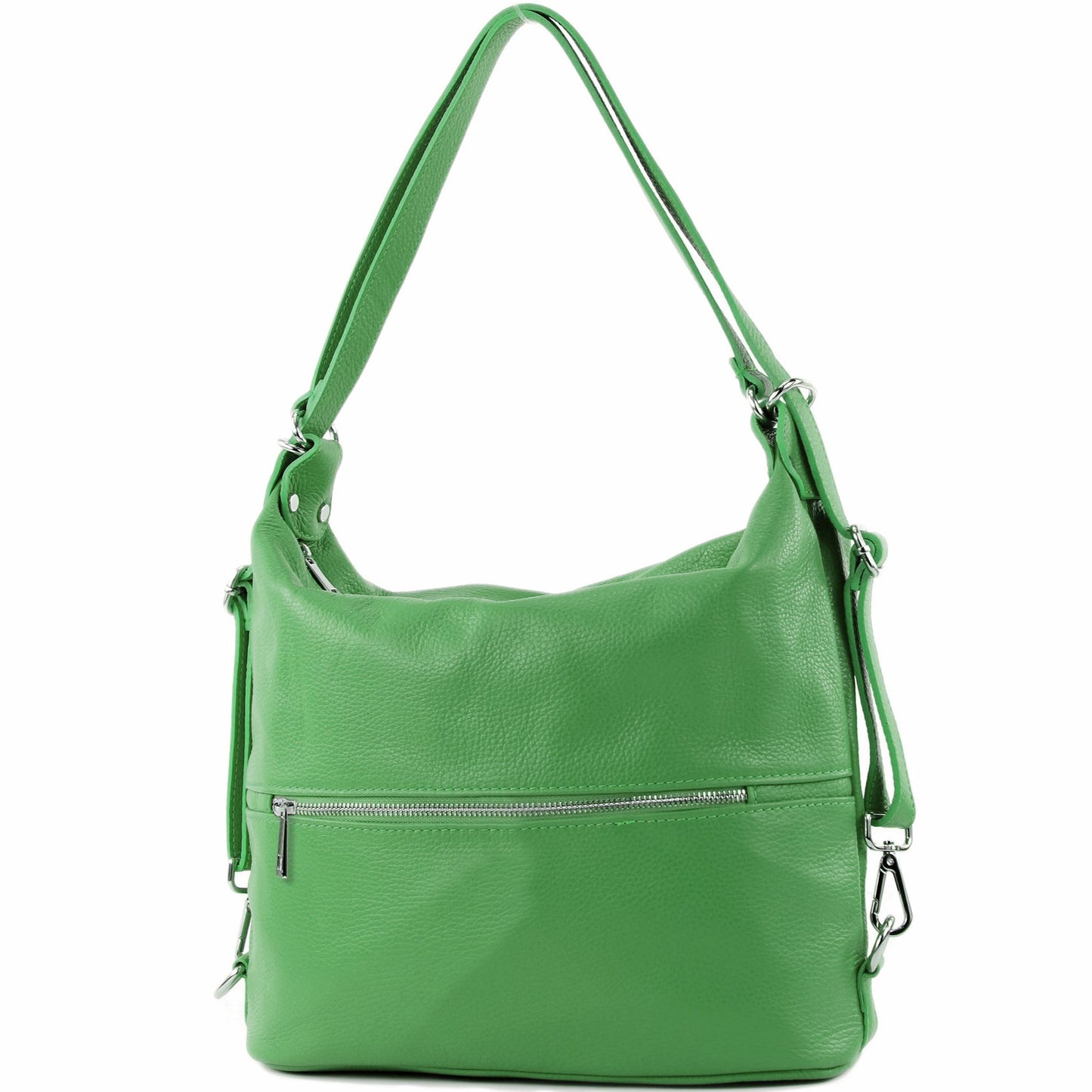 modamoda de T189 Damen Leder Rucksack Damentasche 2in1 handmade in Italy