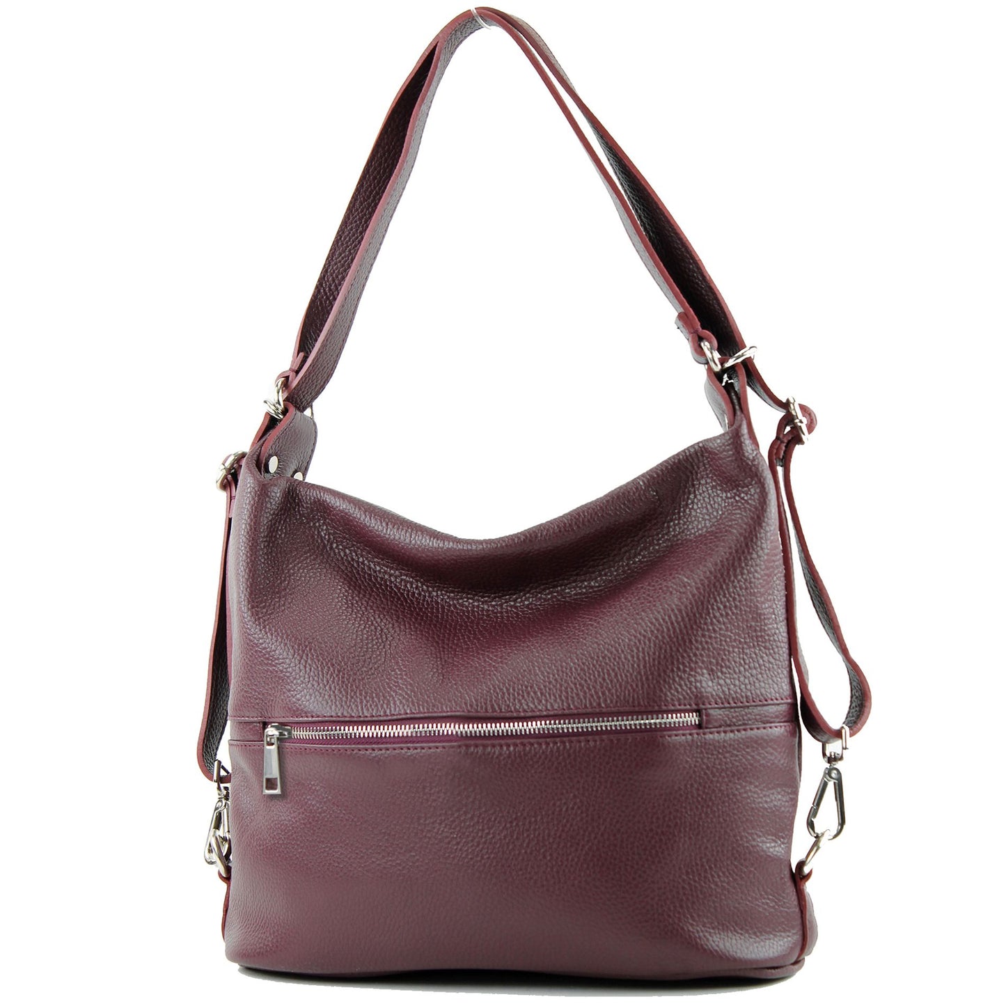 modamoda de T189 Damen Leder Rucksack Damentasche 2in1 handmade in Italy