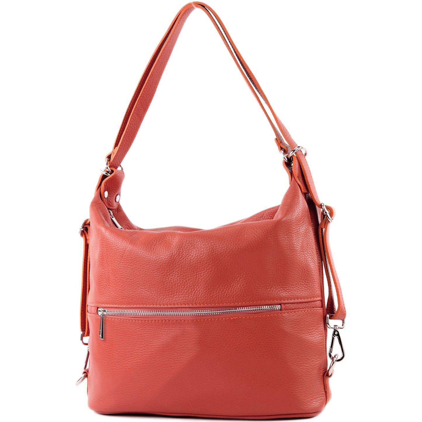 modamoda de T189 Damen Leder Rucksack Damentasche 2in1 handmade in Italy
