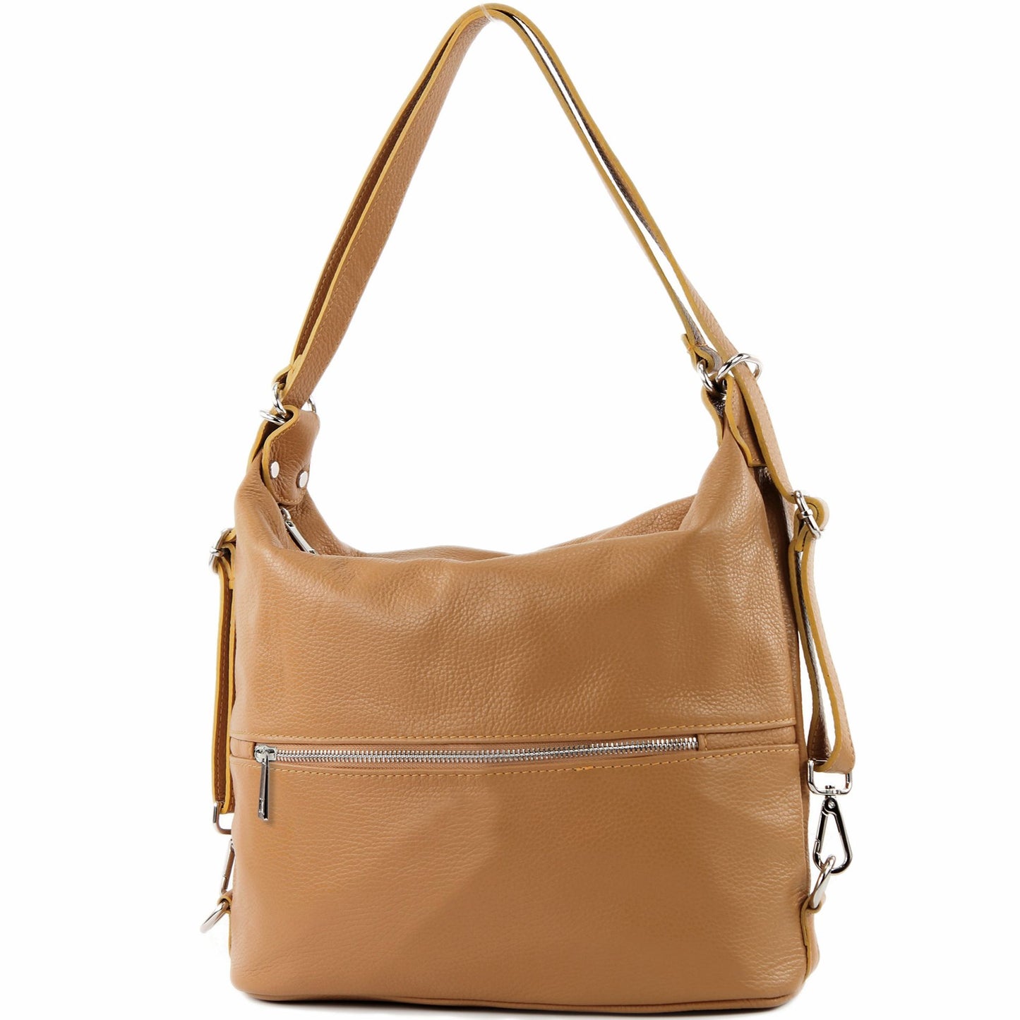 modamoda de T189 Damen Leder Rucksack Damentasche 2in1 handmade in Italy