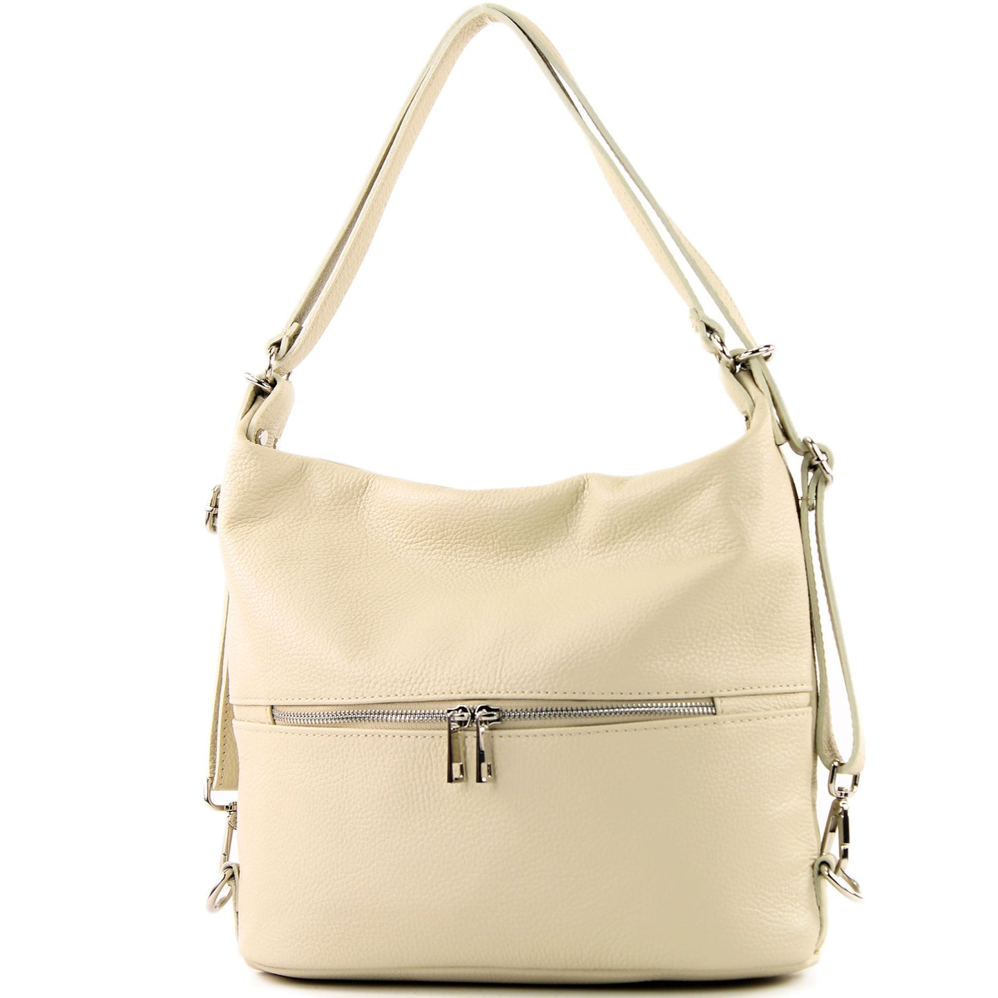 modamoda de T189 Damen Leder Rucksack Damentasche 2in1 handmade in Italy