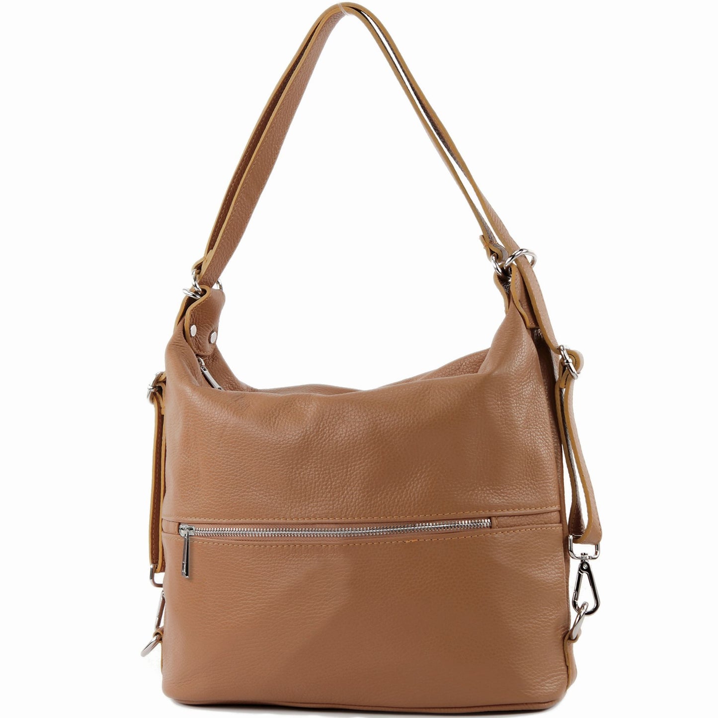 modamoda de T189 Damen Leder Rucksack Damentasche 2in1 handmade in Italy